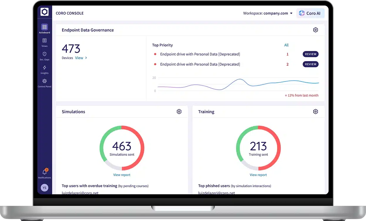 Data Protection interface preview